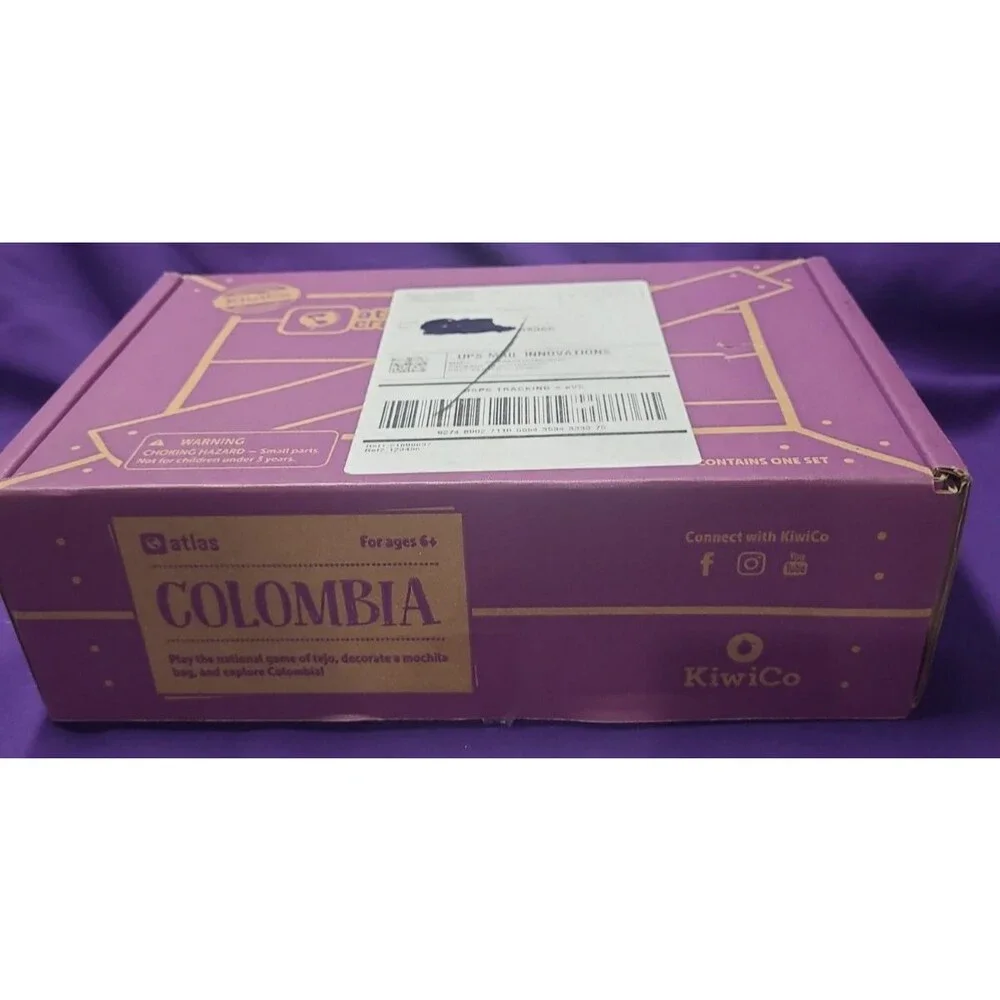 Kiwi Co ATLAS Crate COLOMBIA NEW IN BOX Ages 6+ LEARN & PLAY EDUCATIONAL